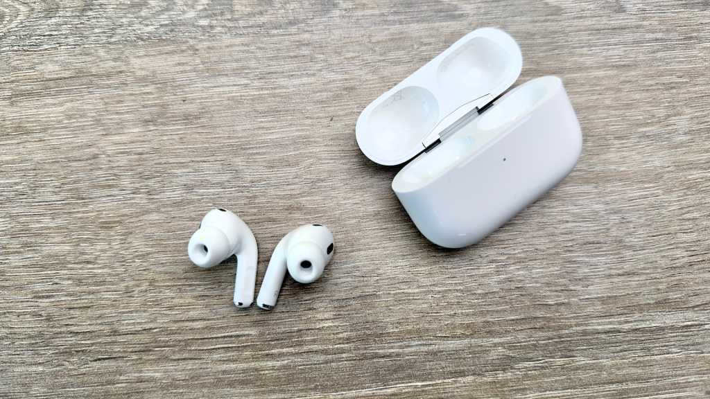 AirPods Pro (2022) buds and case on a table