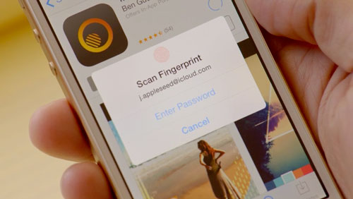 Using the Touch ID scanner to purchase from iTunes Using the Touch ID scanner to purchase from iTunes
