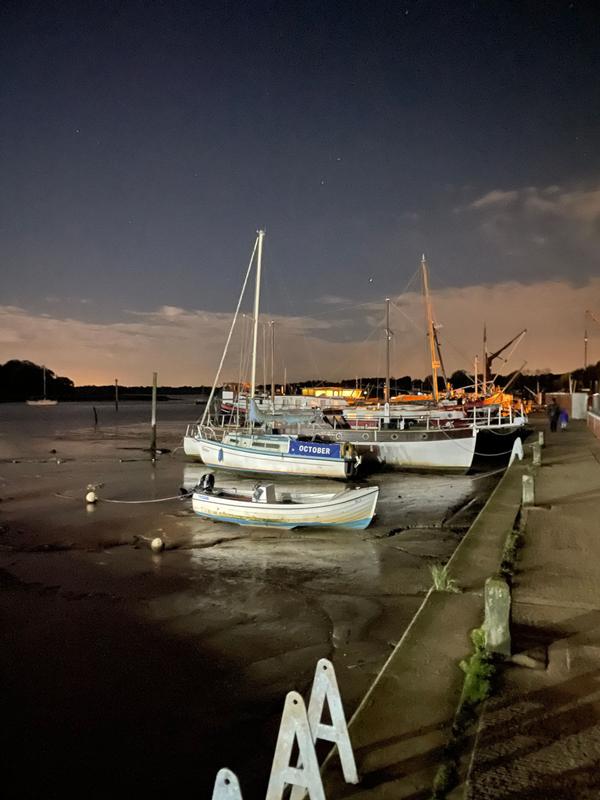 iPhone 12 Pro review: Boats photographed using Night Mode